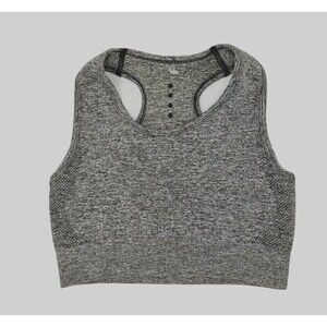 Kora Sports Bra Womens XS Gray Racerback Seamless Athleisure Performance Workout